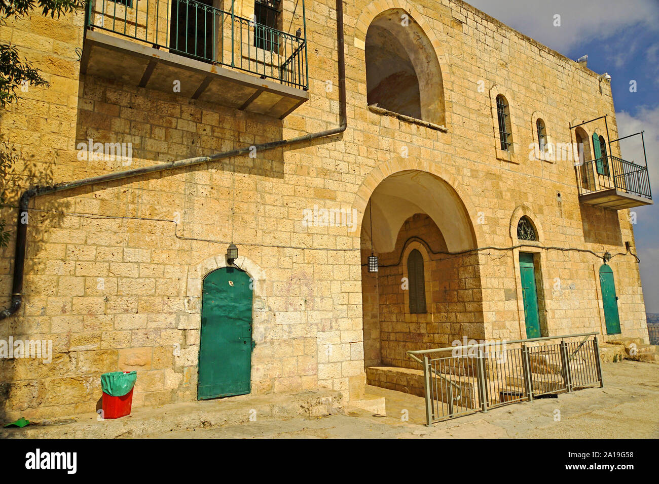 Nebi Samwil o tomba di Samuel nella periferia di Gerusalemme Israele Foto Stock