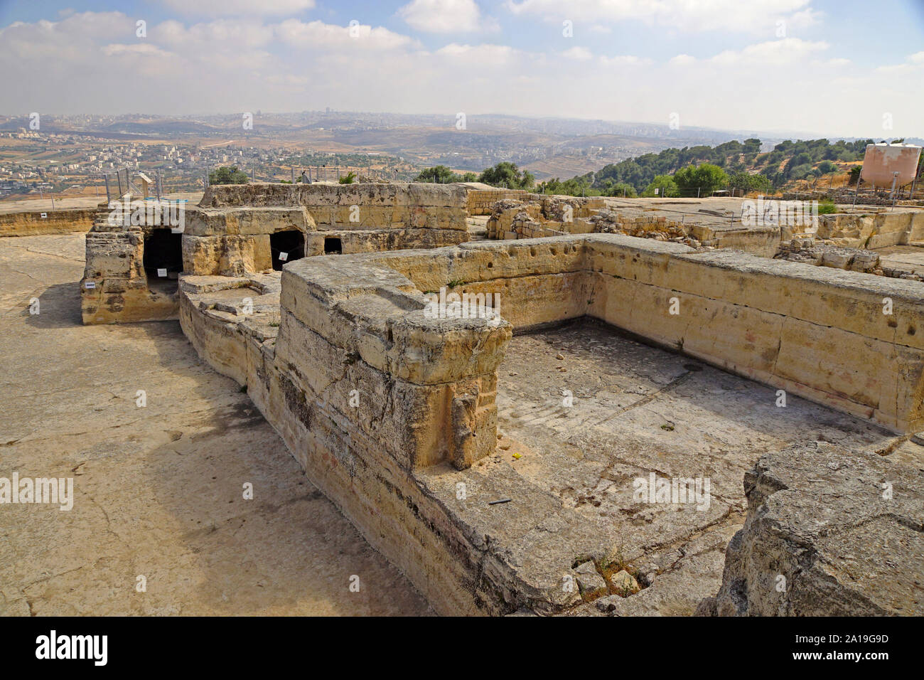 Nebi Samwil o tomba di Samuel nella periferia di Gerusalemme Israele Foto Stock