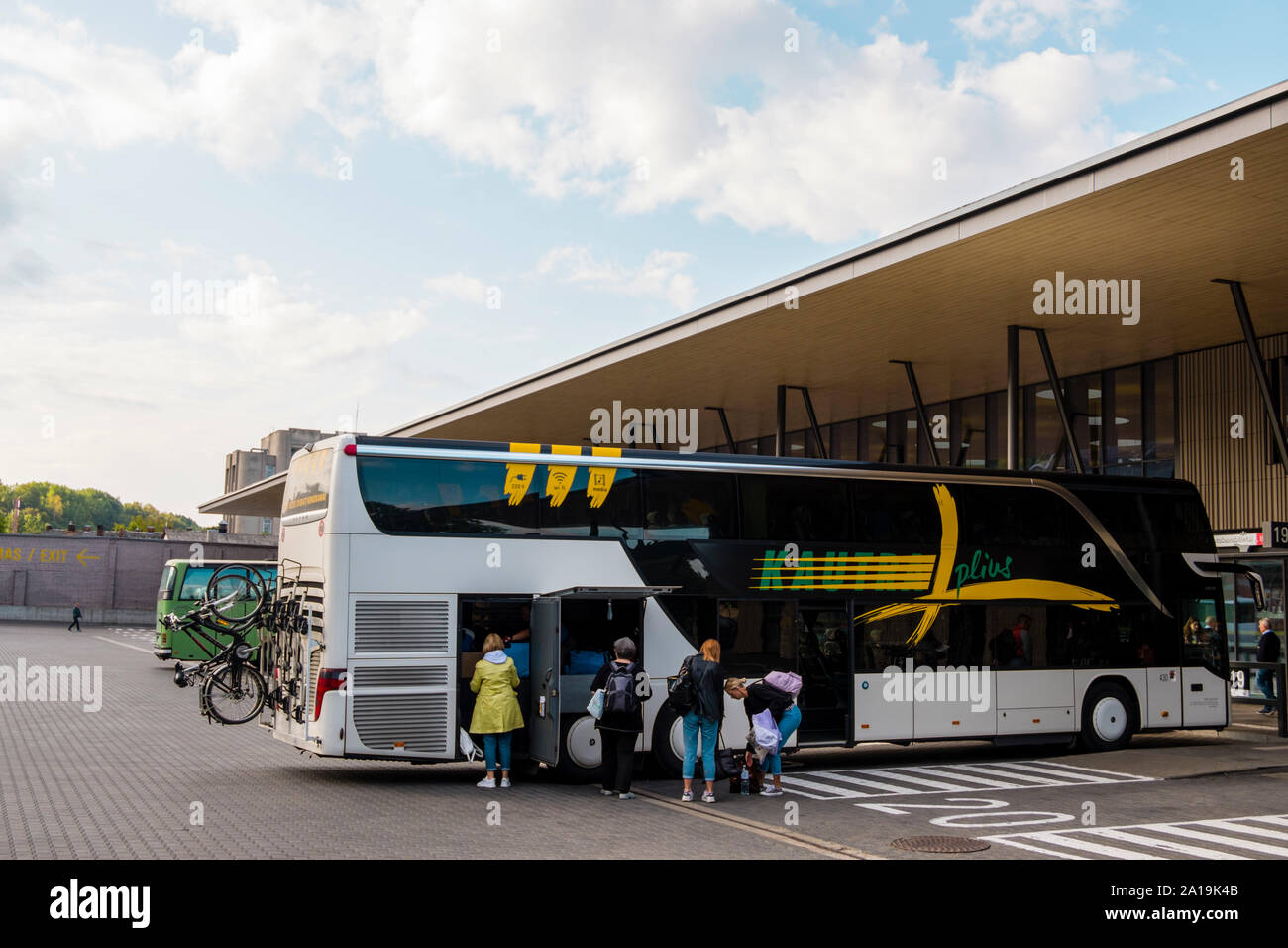 Autobusu stotis, la stazione di autobus, Kaunas, Lituania Foto Stock