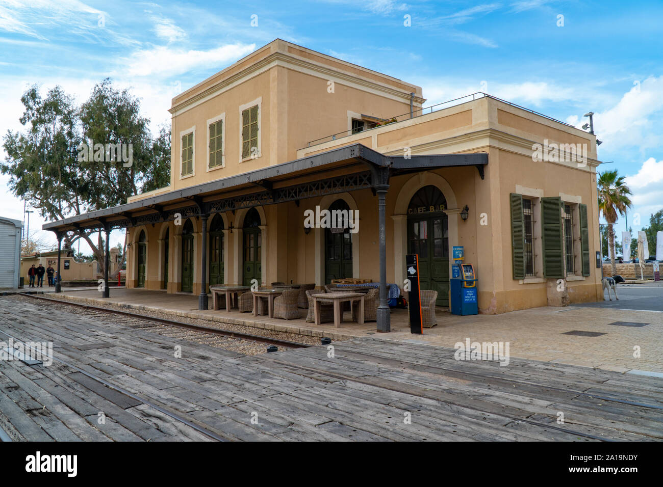 Jaffa stazione ferroviaria è stata la prima stazione ferroviaria in Medio Oriente la stazione è stata inaugurata nel 1891 e chiuso nel 1948 Foto Stock