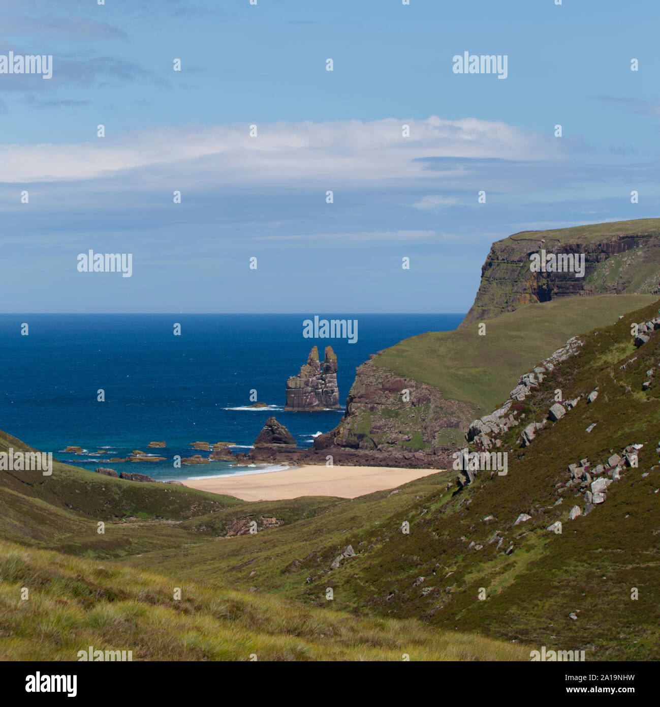 Kearvaig Bay, Cape Wrath penisola, Sutherland Foto Stock