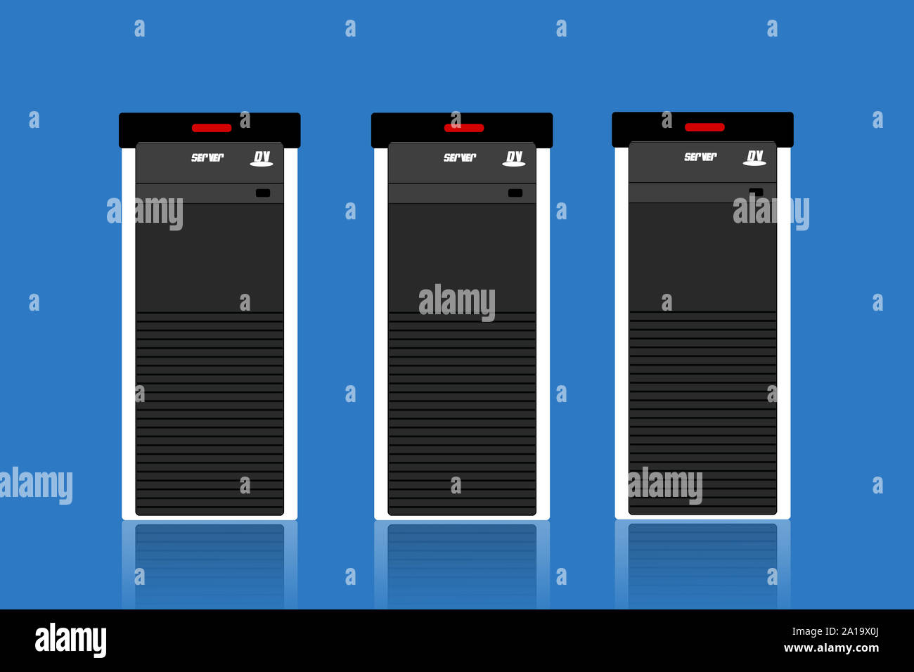 Internet server per il web e flessibili shier Foto Stock