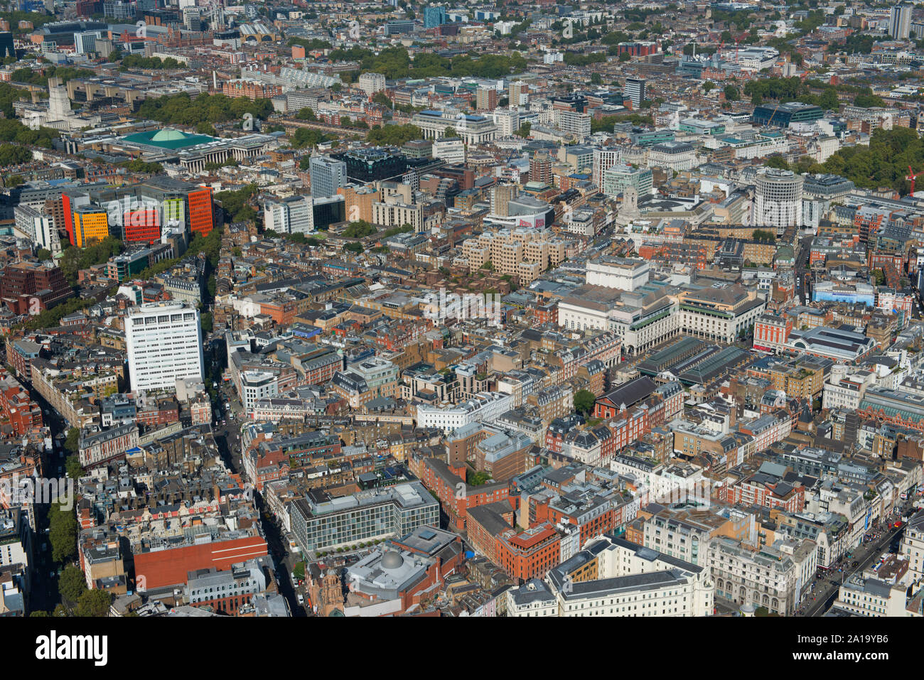 ChWest fine e Covent Garden area come si vede dall'aria. Foto Stock
