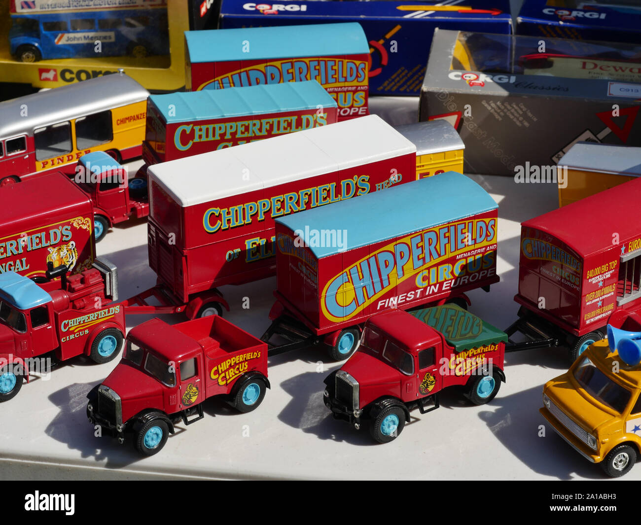 Chipperfield Circus del giocattolo di raccolta del carrello Foto Stock