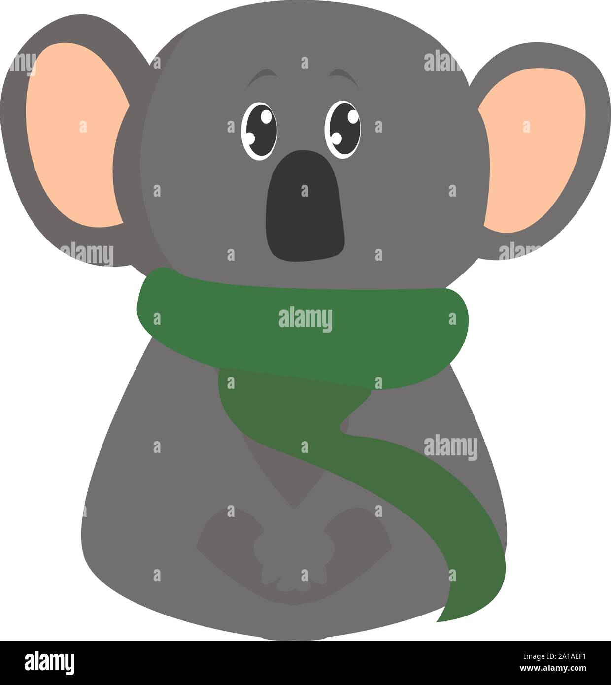 Poco koala, illustrazione, vettore su sfondo bianco. Illustrazione Vettoriale