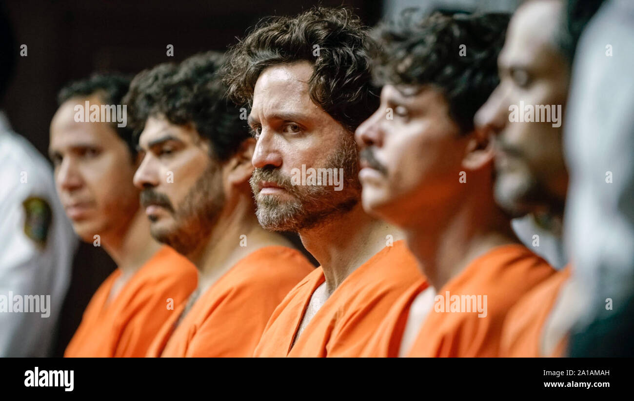 Rete di Vespa è un film di fiction scritto e diretto da Olivier Assayas, basato sulla storia dei cinque cubani. Esso stelle Penélope Cruz, Édgar Ramírez, Ernesto Ruíz Faxas, Wagner Moura, Gael García Bernal, Adria Arjona, Ana de Armas e Leonardo Sbaraglia. Questa fotografia è fornito per il solo uso editoriale ed è il copyright del film company e/o il fotografo designato assegnato dal film o società di produzione. Foto Stock