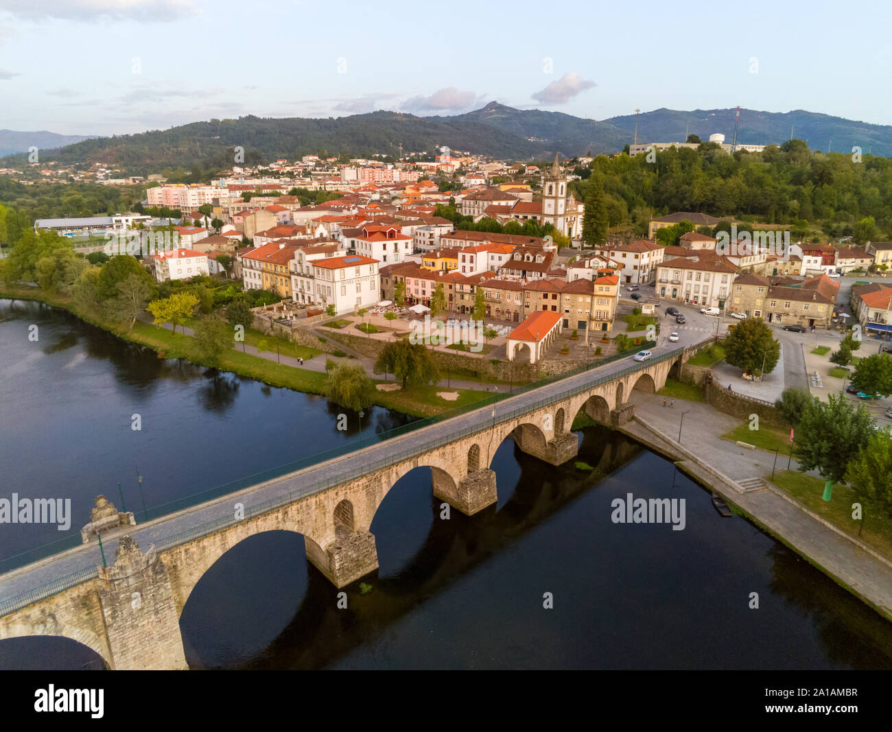 Ponte da Barca, Portogallo Foto Stock