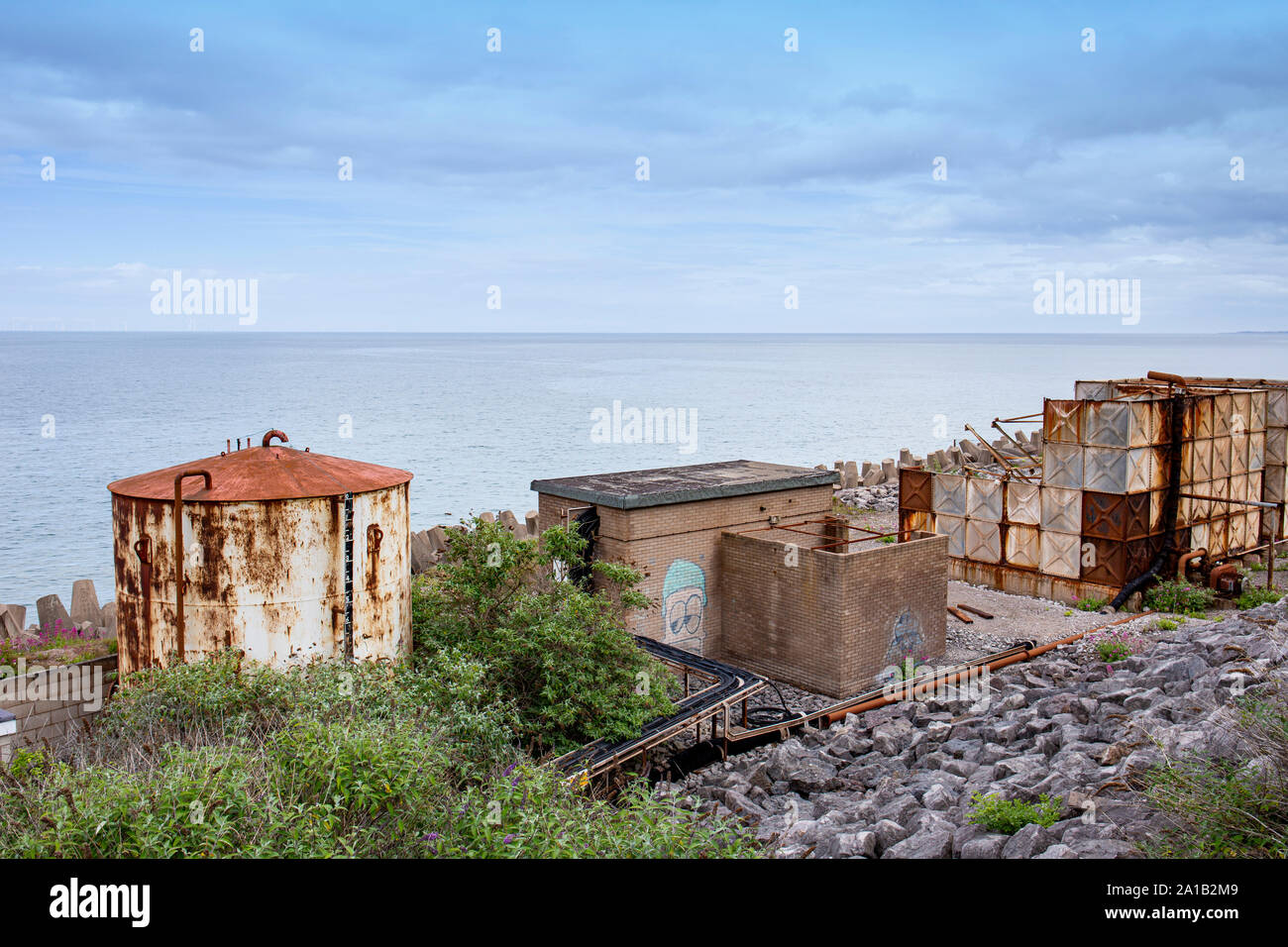 Cemex Raynes cava in Old Colwyn Colwyn Bay North Wales UK Foto Stock