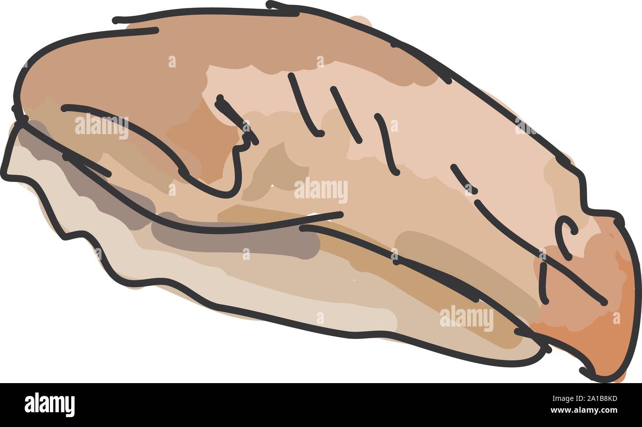 Bass, illustrazione vettore su sfondo bianco. Illustrazione Vettoriale