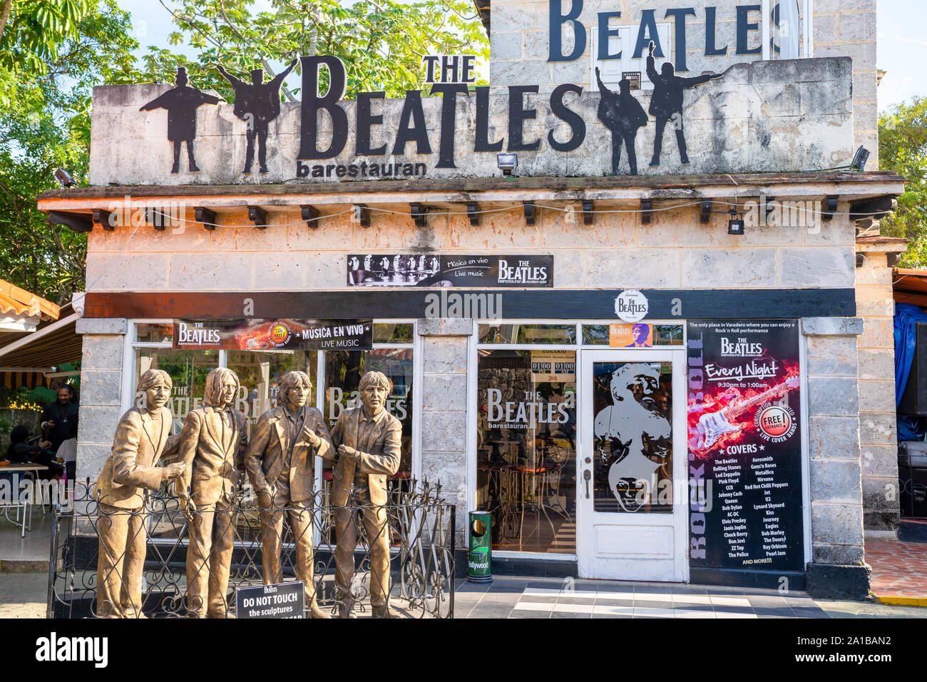 Varadero, Cuba - Gennaio 6, 2019: Immagine dei Beatles ristorante situato nella città di spiaggia di Varadero, Cuba. Foto Stock