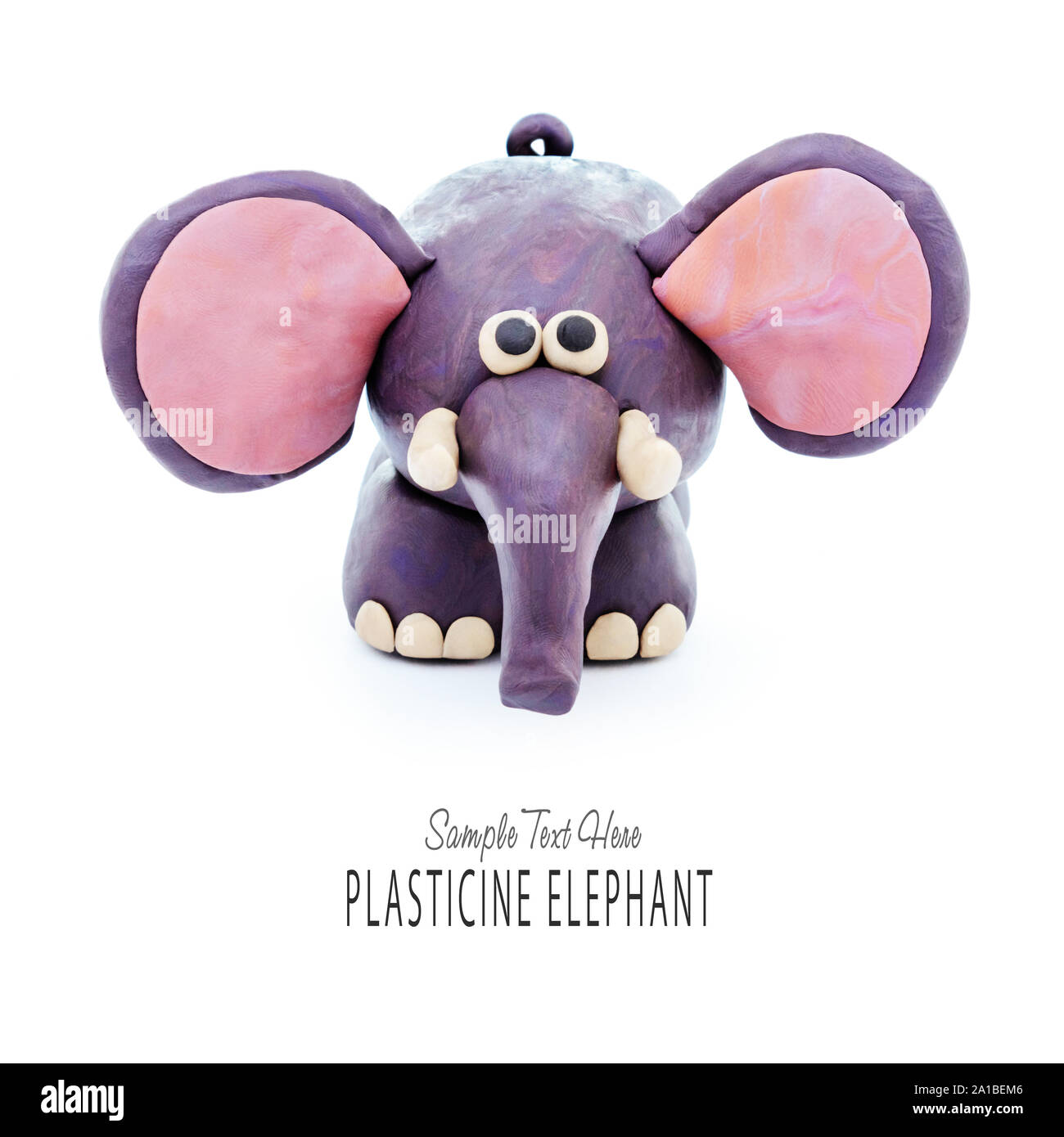 Plastilina cartoon elephant Foto stock - Alamy