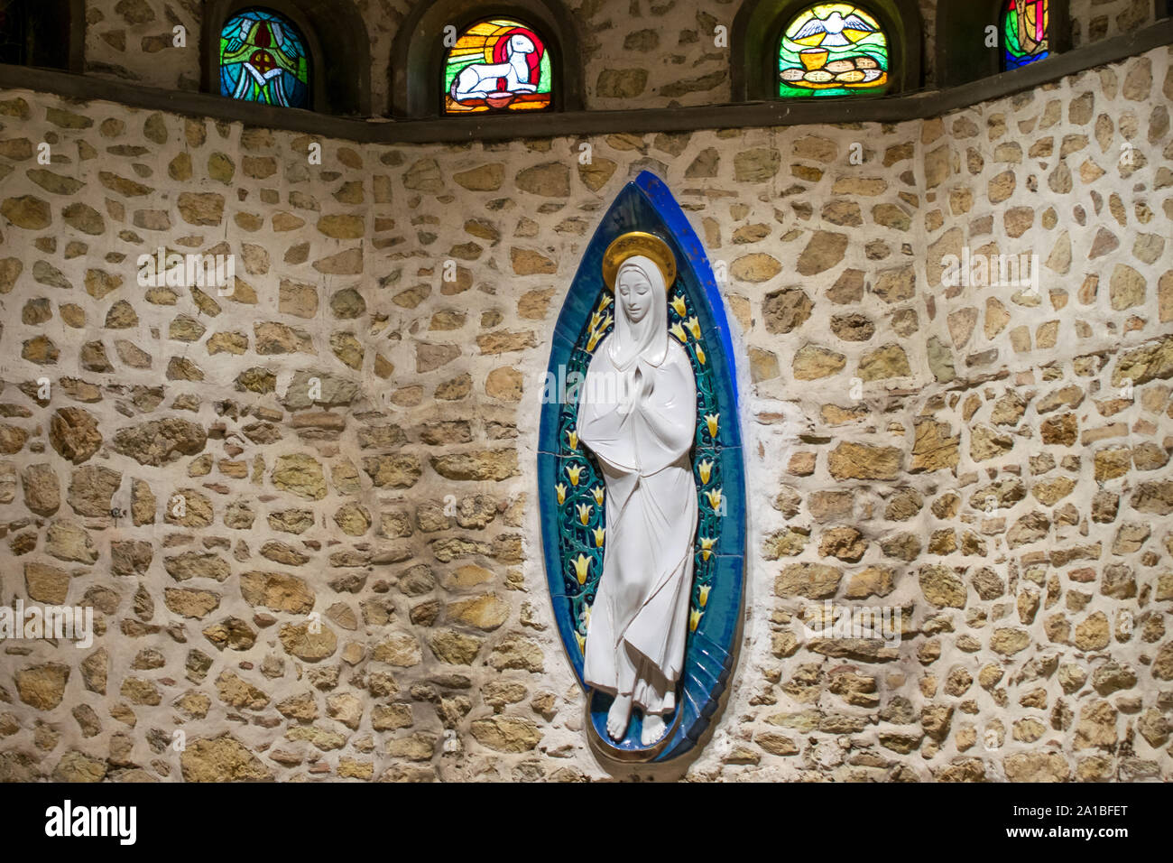 La Chiesa dell'Immacolata Concezione, Greccio, Italia Foto Stock