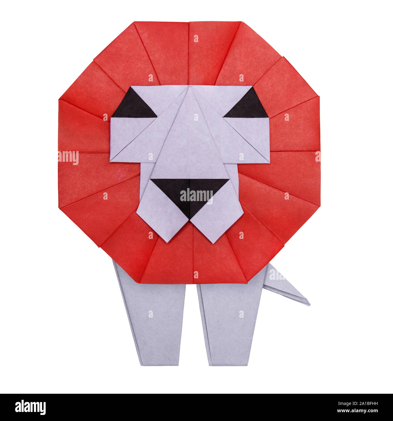 Origami TESTA LEONE Foto Stock