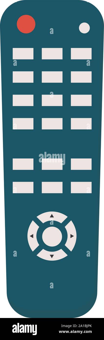 Telecomando, illustrazione, vettore su sfondo bianco. Illustrazione Vettoriale