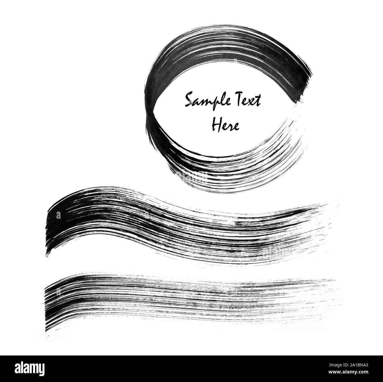 La pennellata impostato Foto Stock