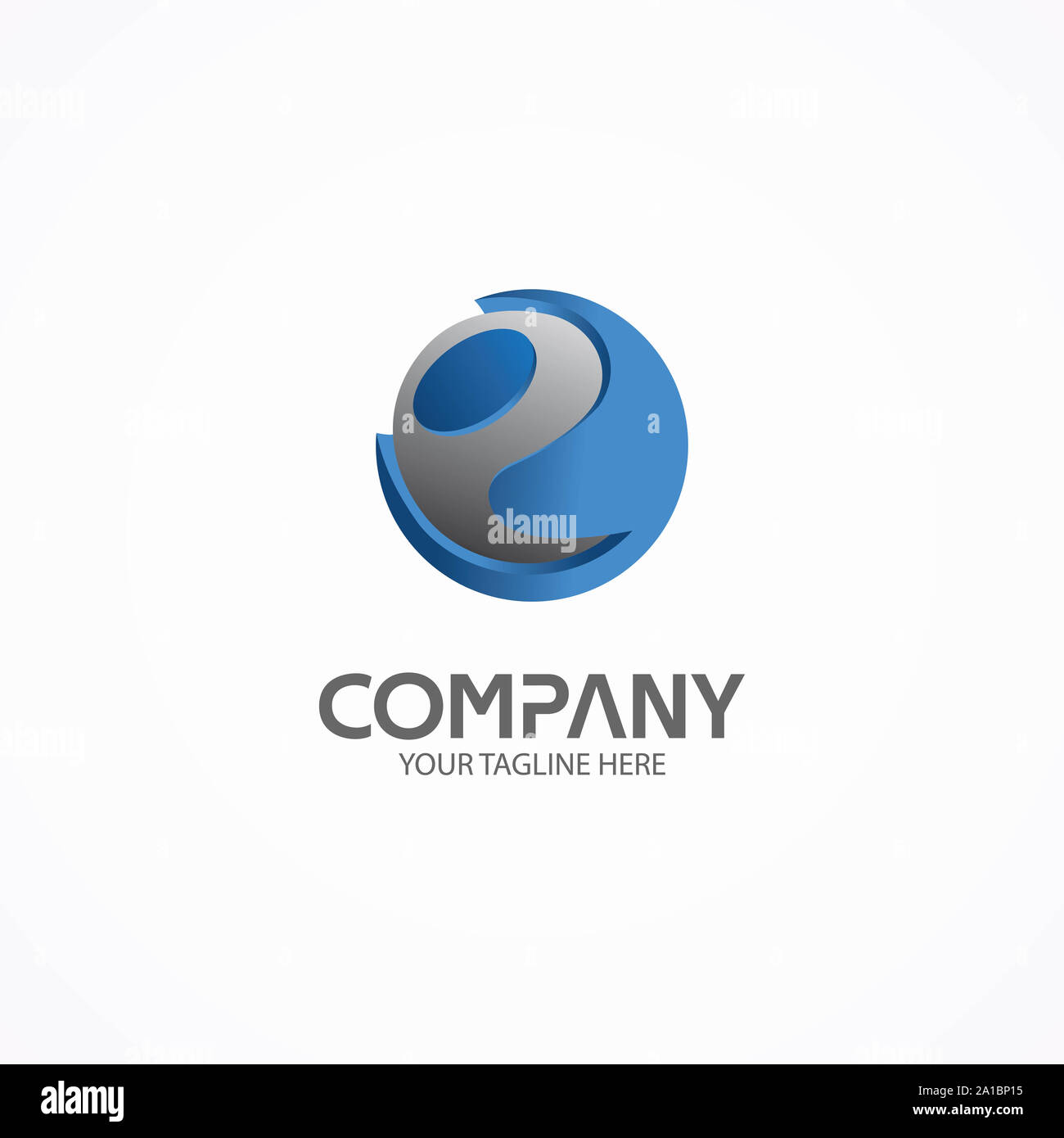 Lettera E Logo del modello di progettazione Foto Stock