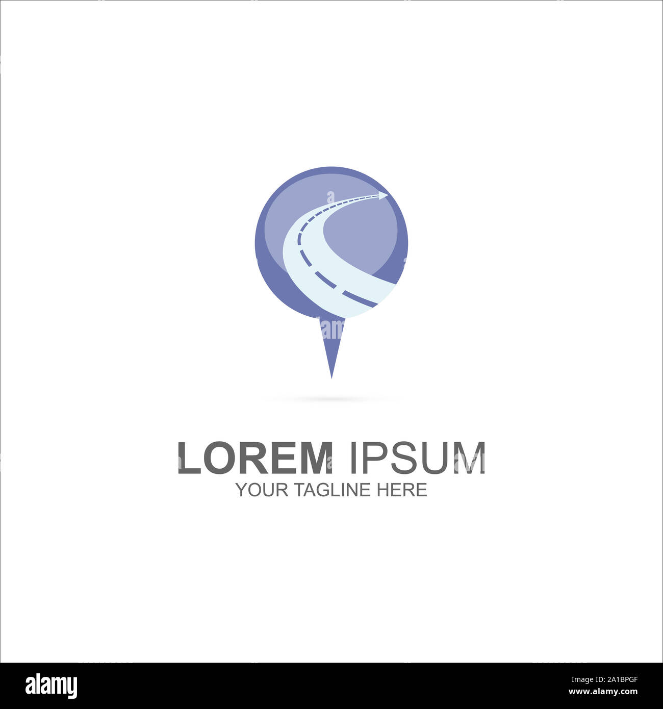 Spot Locator Logo del modello di progettazione Foto Stock