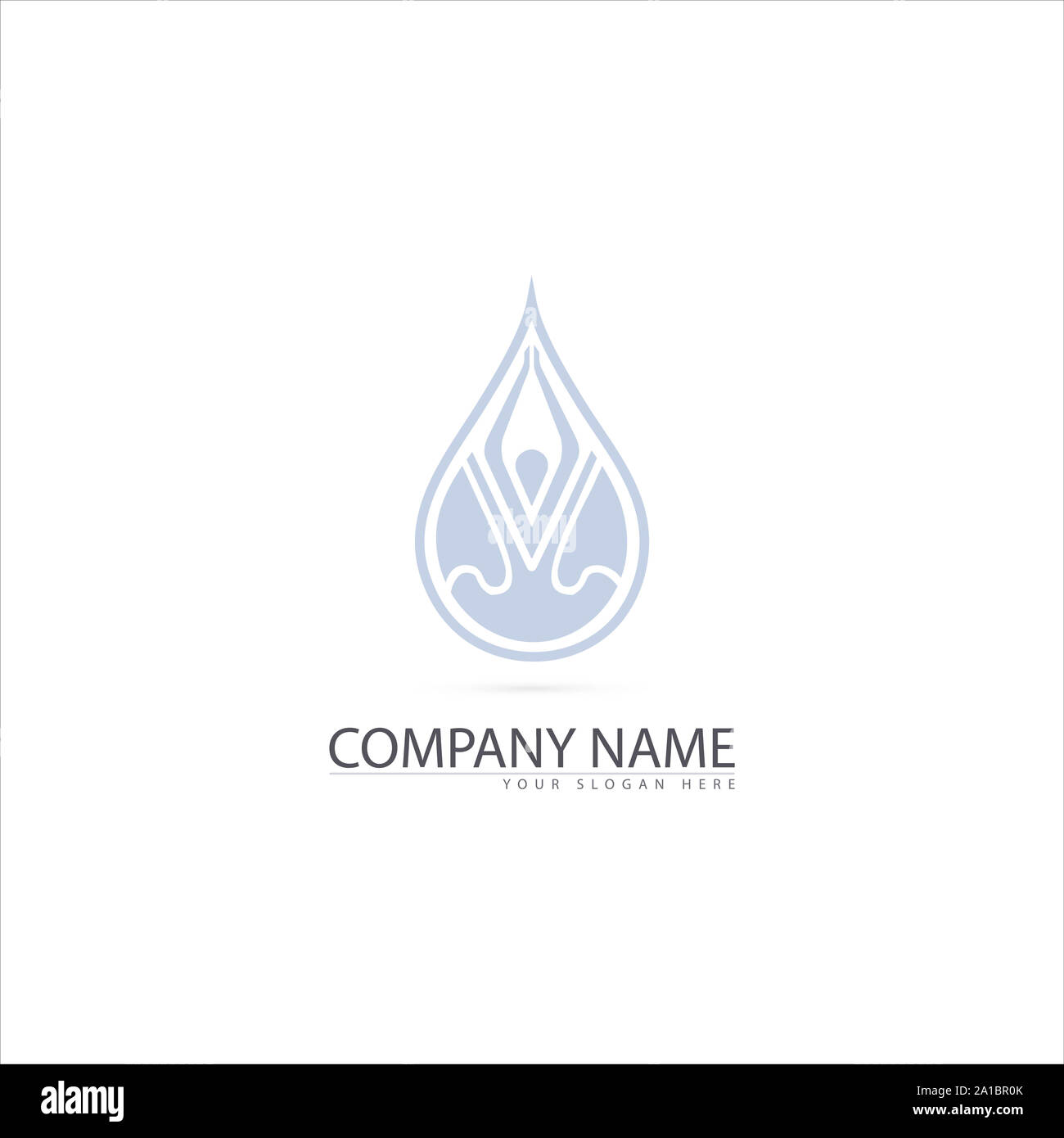 Yoga colorati Logo Design Foto Stock