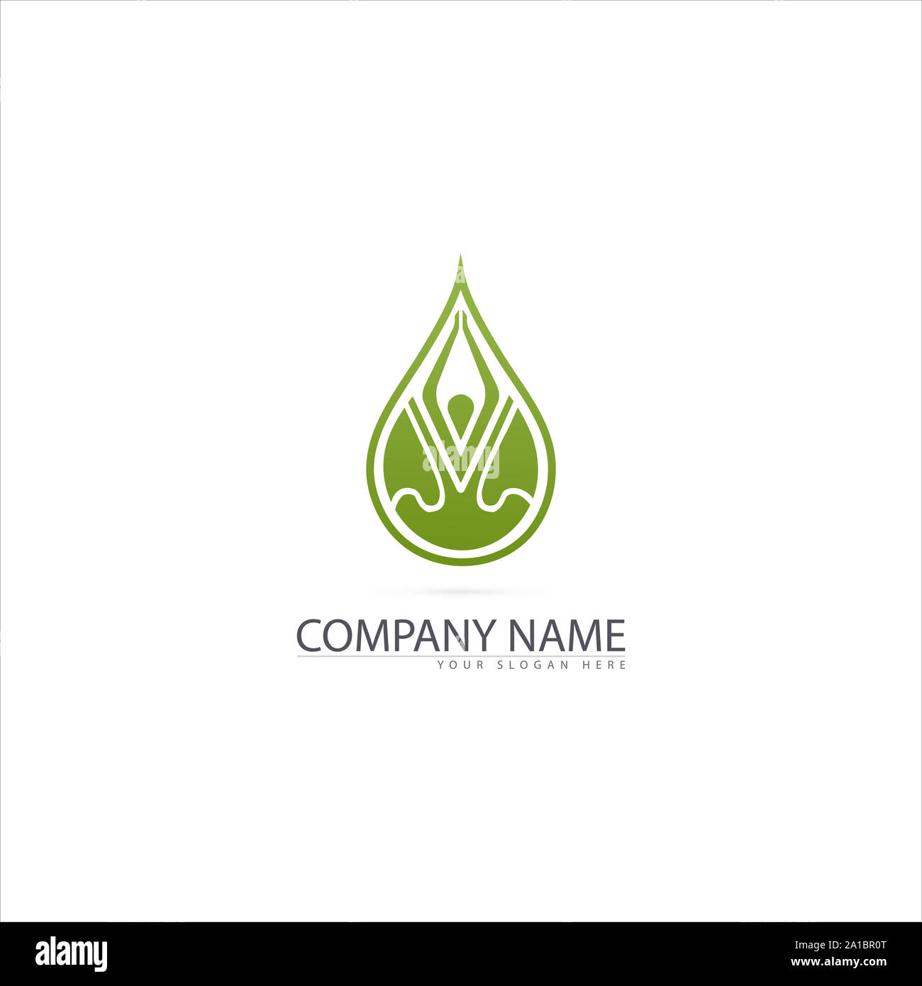 Yoga colorati Logo Design Foto Stock