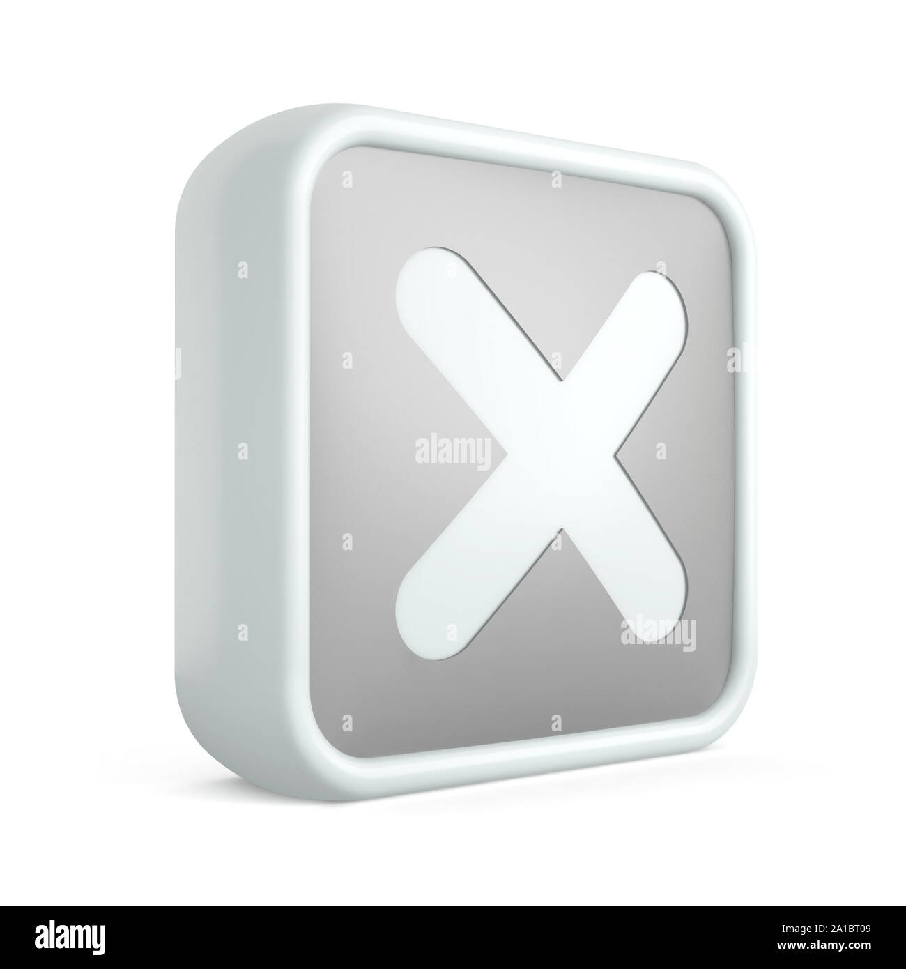 3d icona a forma di croce Foto Stock