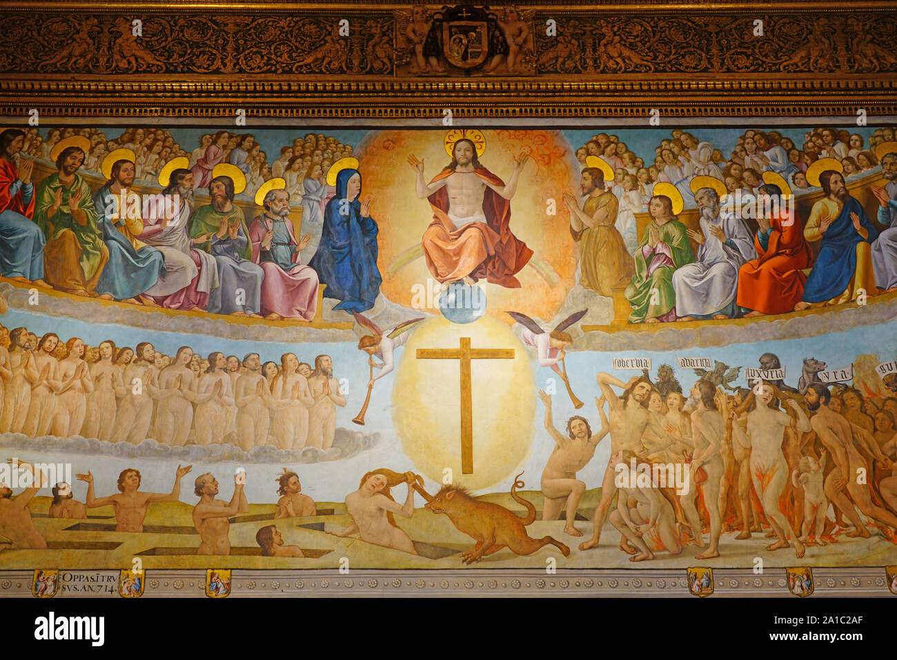 Vista del punto di riferimento Primate Cattedrale di Santa Maria di Toledo (Catedral Primada Santa María de Toledo), una chiesa cattolica nella ex città imperiale Foto Stock