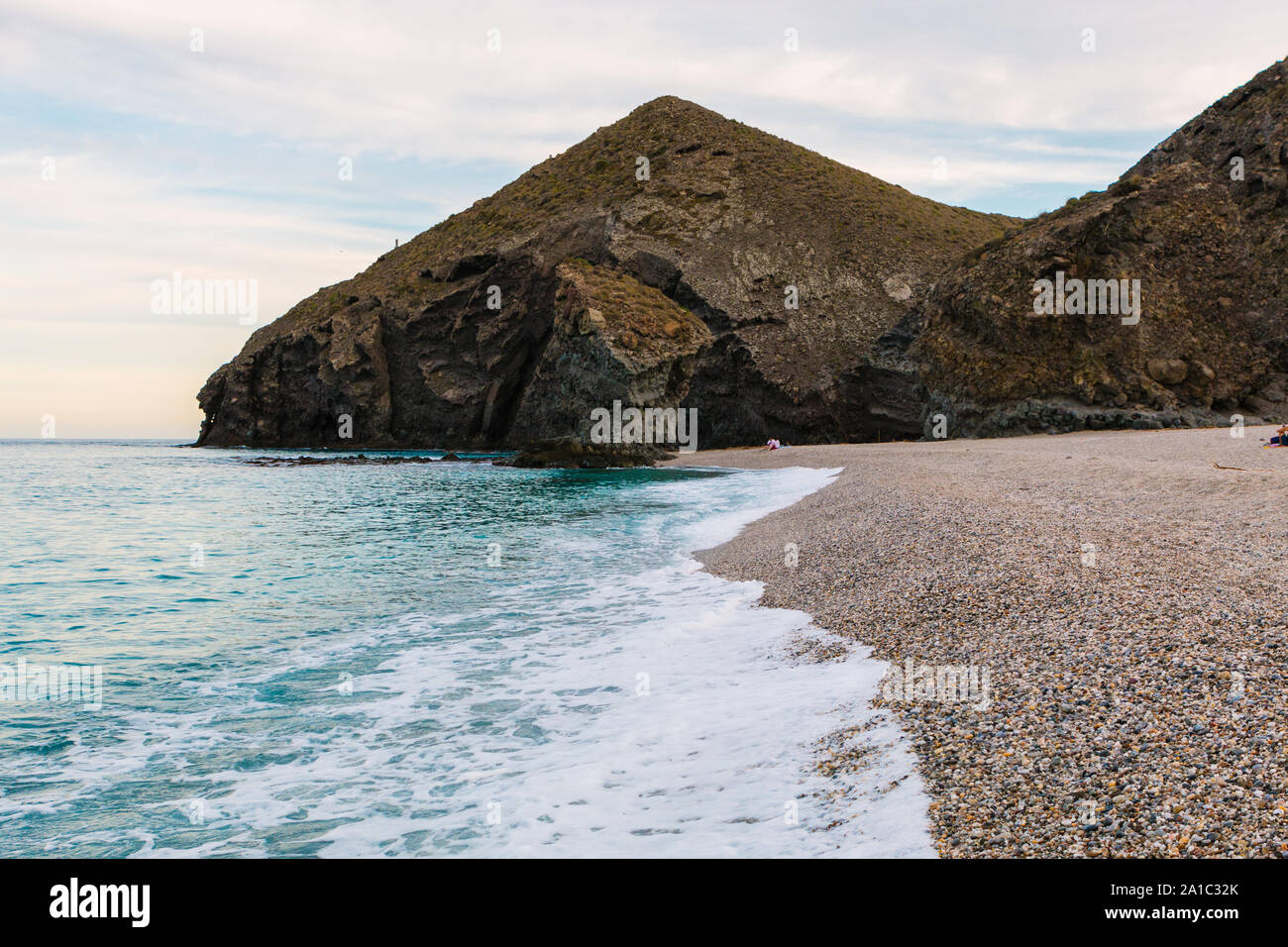 Playa de los Muertos (Los Muertos Beach) nella provincia di Almeria, Andalusia, Spagna Foto Stock