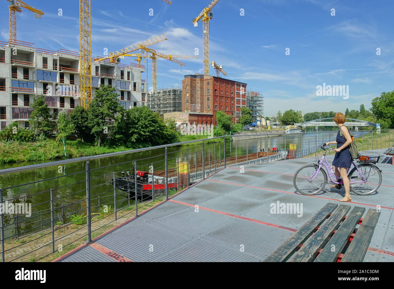 Berlino, Stadtentwicklung am Nordhafen Foto Stock