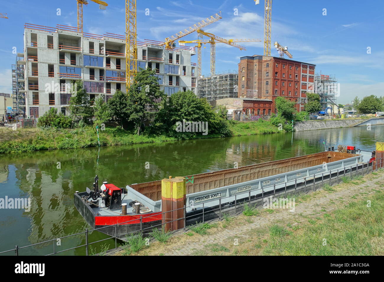 Berlino, Stadtentwicklung am Nordhafen Foto Stock