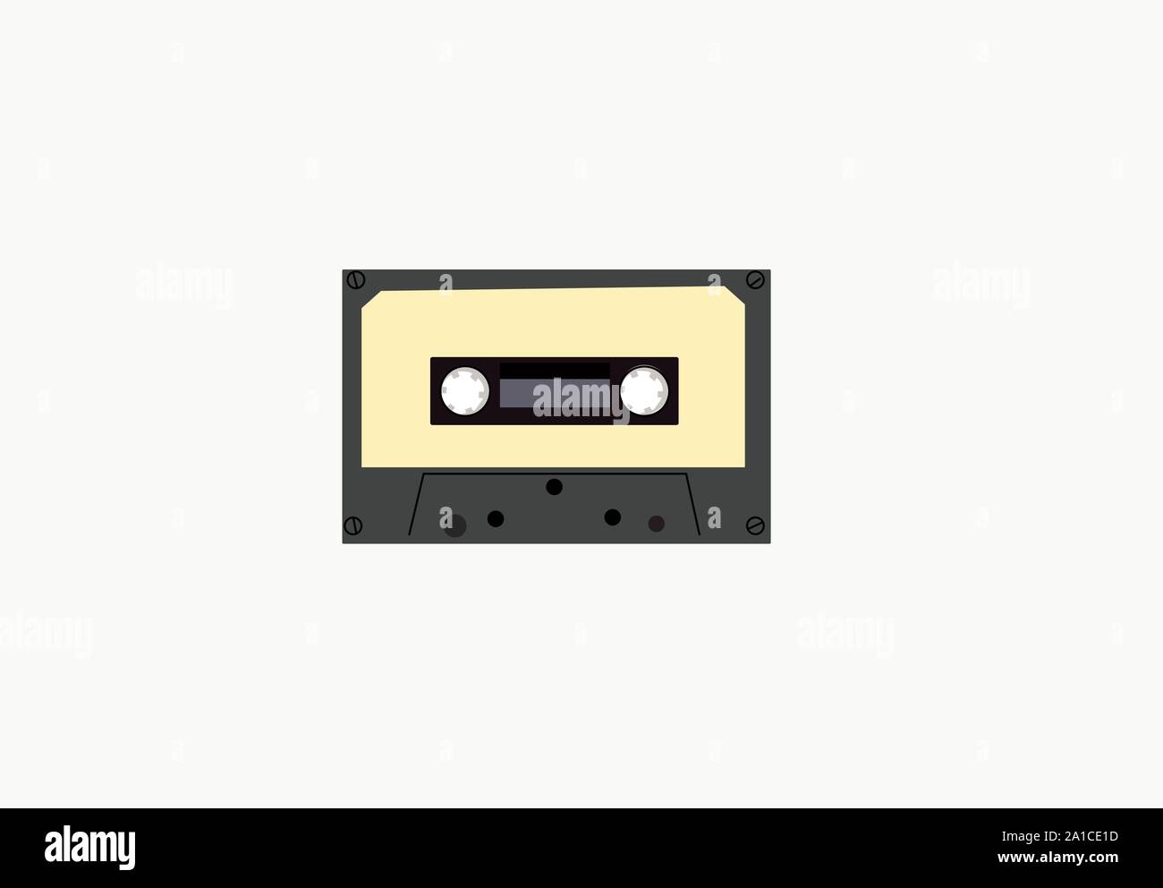 Il vecchio disco, illustrazione, vettore su sfondo bianco. Illustrazione Vettoriale