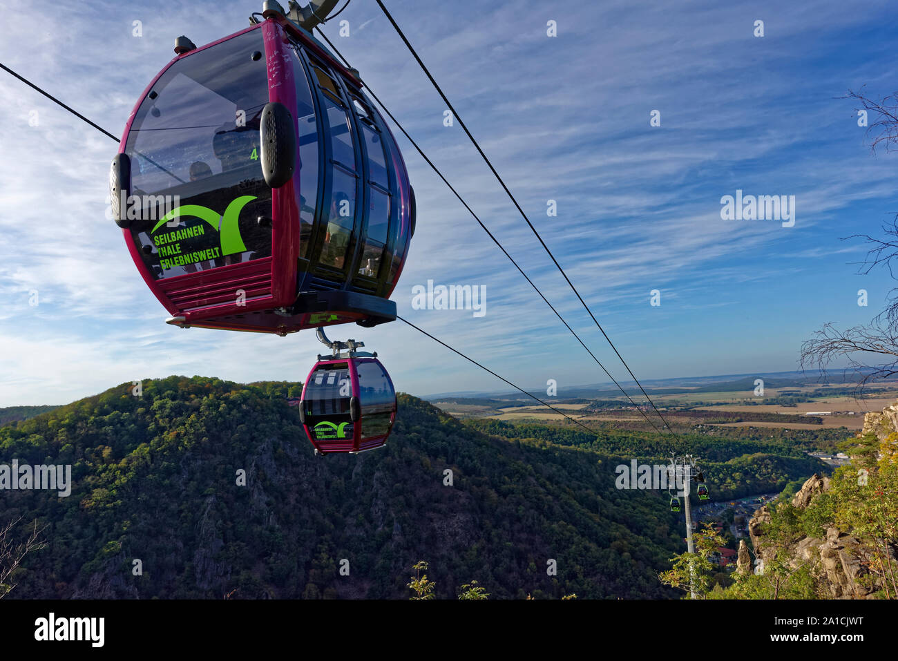 La funicolare in Thale, Harz. Foto Stock