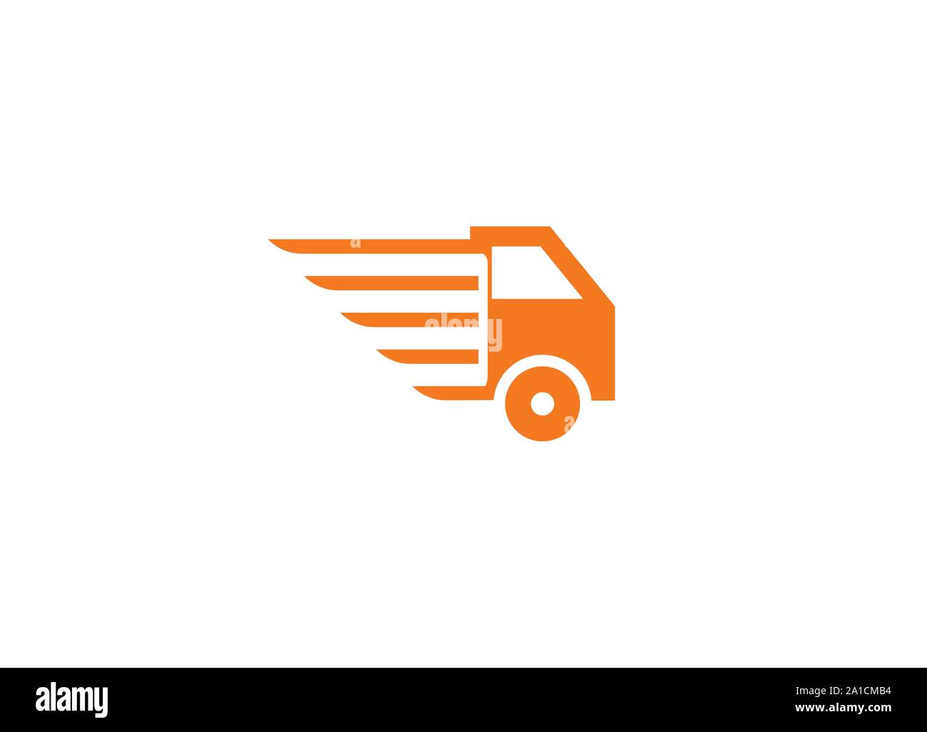 Van i camion Cargo logistic express icona logo template vettoriale, consegna rapida Logo Design modello di vettore, emblema, Design Concept, simbolo creativo, icona, Illustrazione Vettoriale