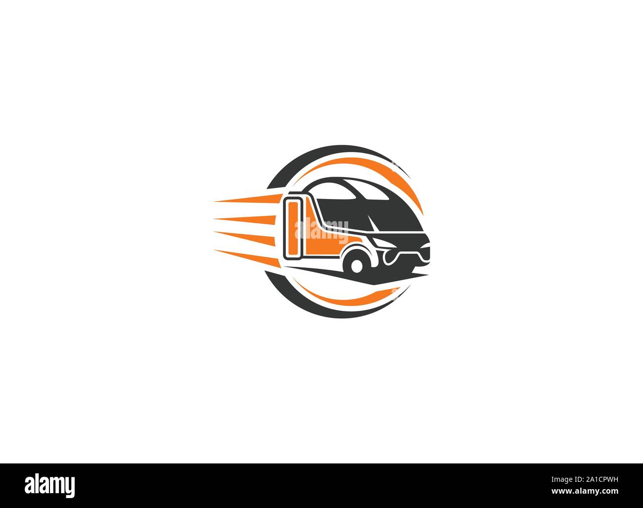 Van i camion Cargo logistic express icona logo template vettoriale, consegna rapida Logo Design modello di vettore, emblema, Design Concept, simbolo creativo, icona, Illustrazione Vettoriale
