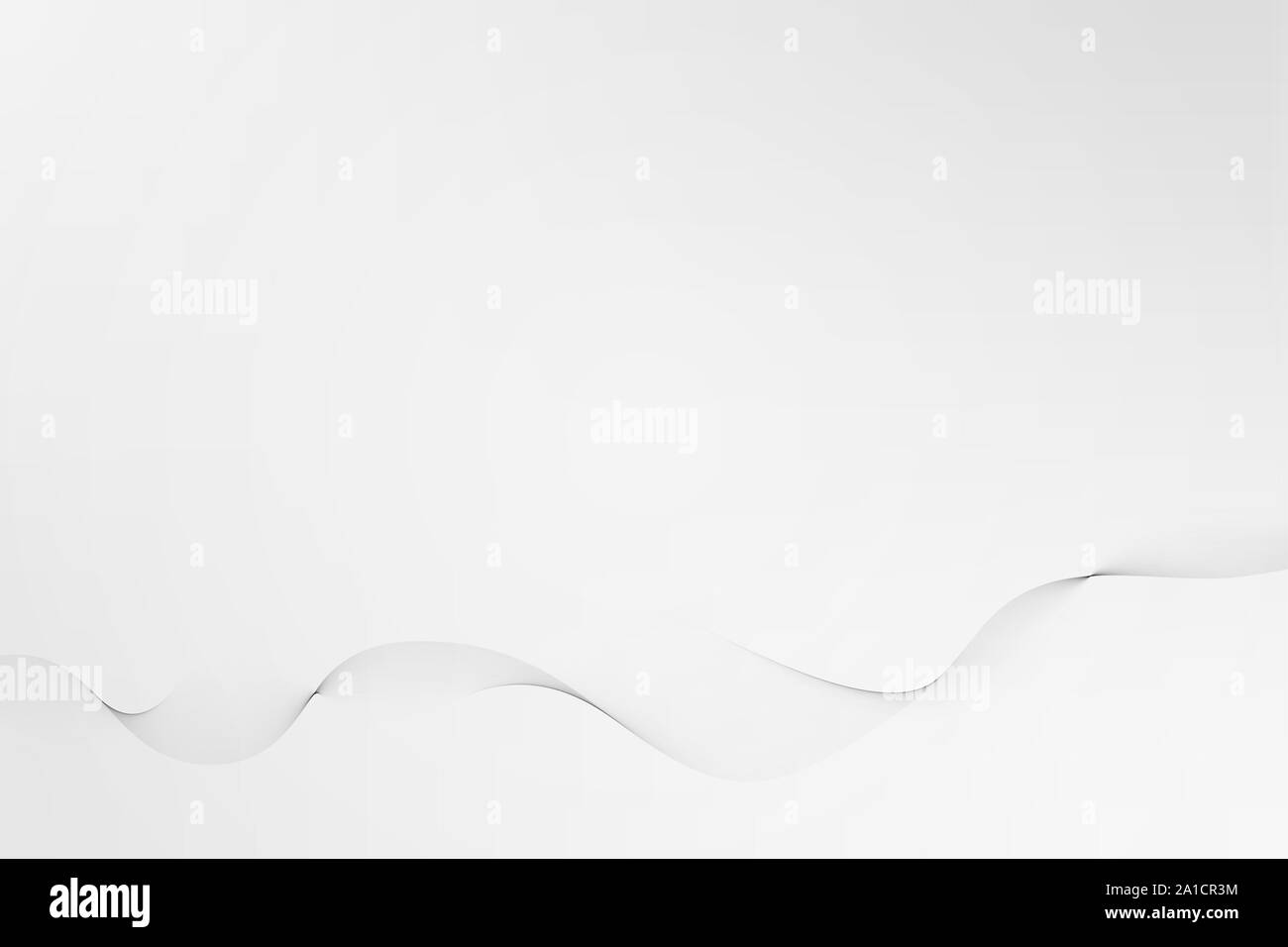 Abstract grigio e bianco orizzontale linea d'onda su sfondo grigio, uno sfondo morbido Foto Stock