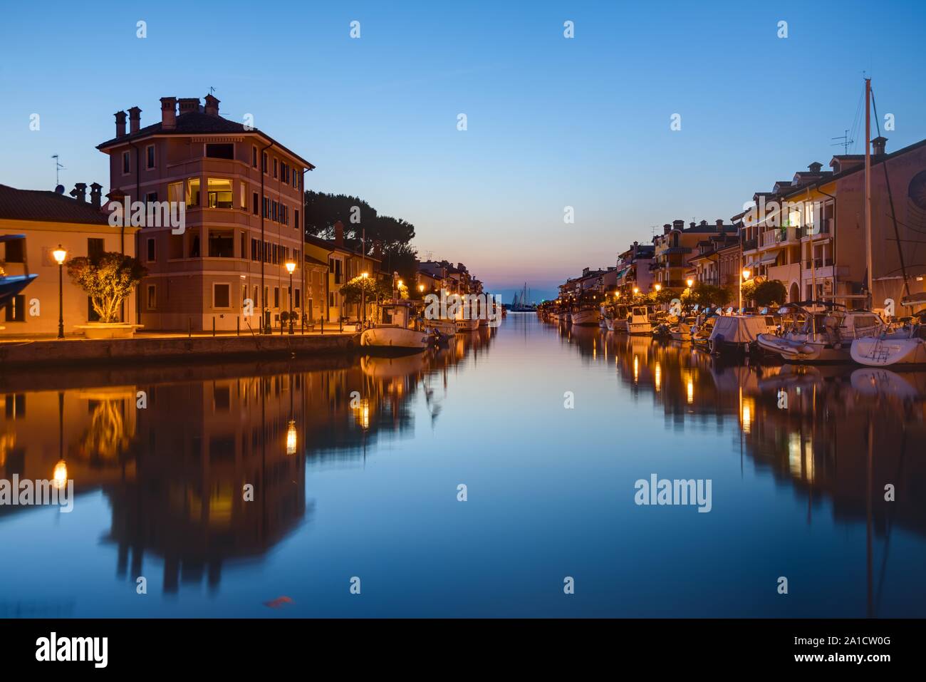 Grado, historische Altstadt, Hafen - Grado, Centro Storico, Porto Foto Stock