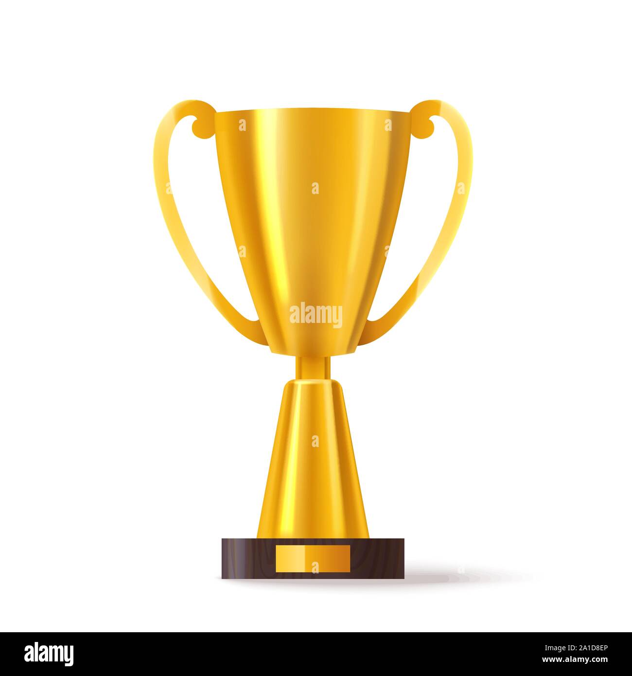 3d sport trophy o realistici Golden Cup Illustrazione Vettoriale