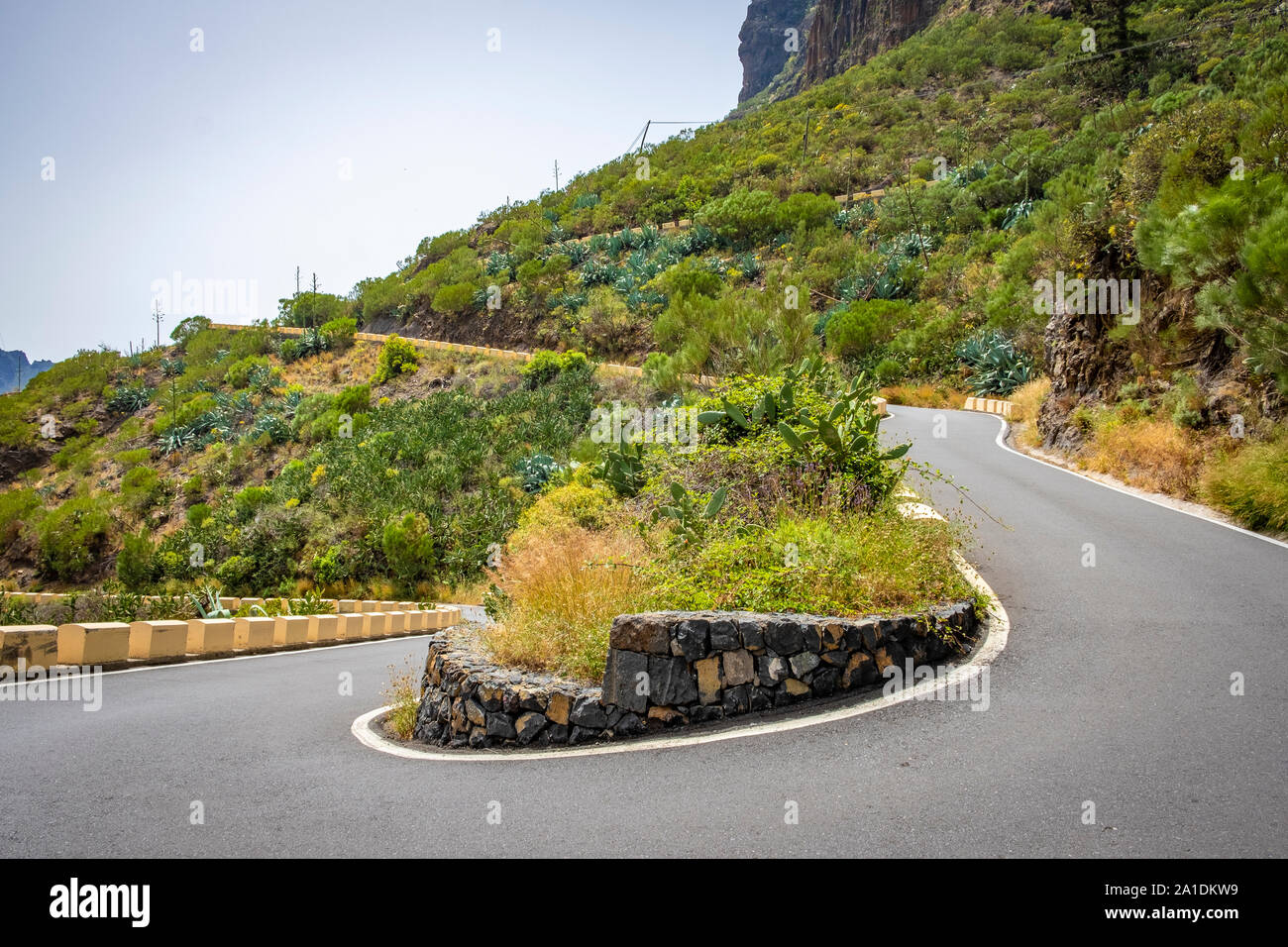 Sehenswertes und abgelegenes Dorf im MASCA Teno Gebirge auf Teneriffa, Kanarische isole, Spanien Foto Stock