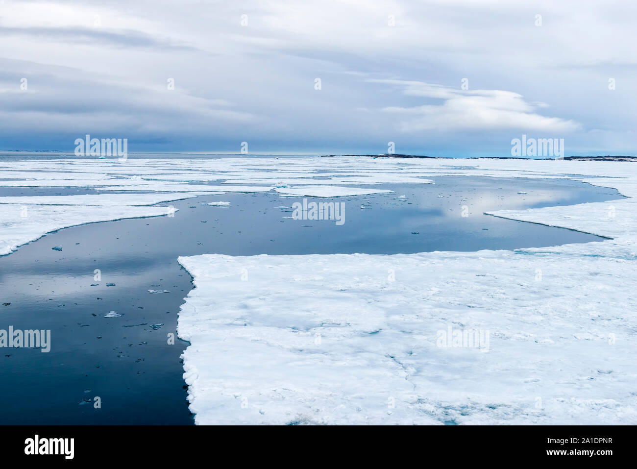 Hinlopen Strait, isola Spitsbergen, arcipelago delle Svalbard, Norvegia Foto Stock