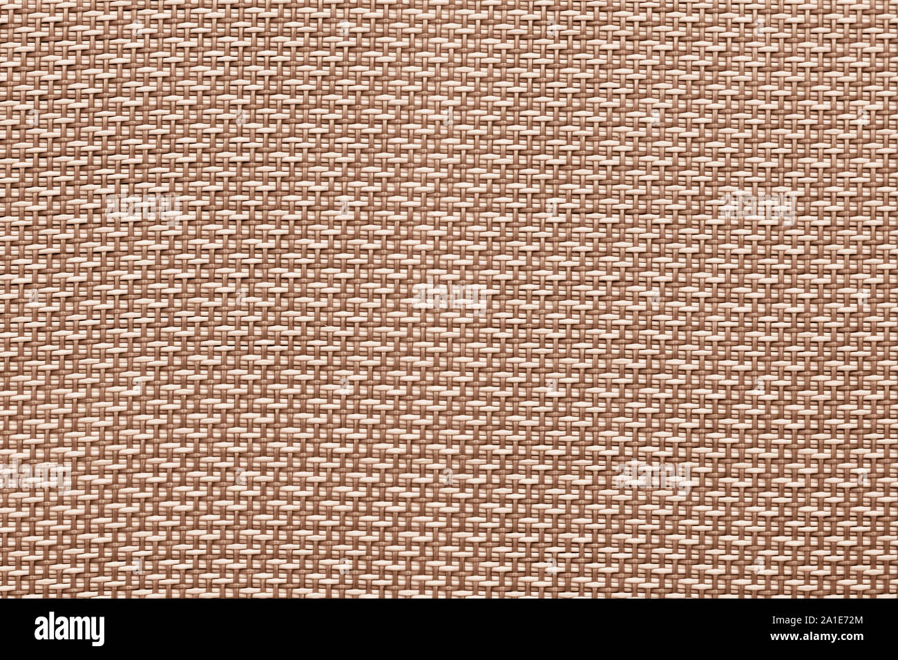 In vimini marrone tessile texture decorativa per il design. Tessuto di sfondo. Sfondo dell'arte. Decorazione di interni. Foto Stock