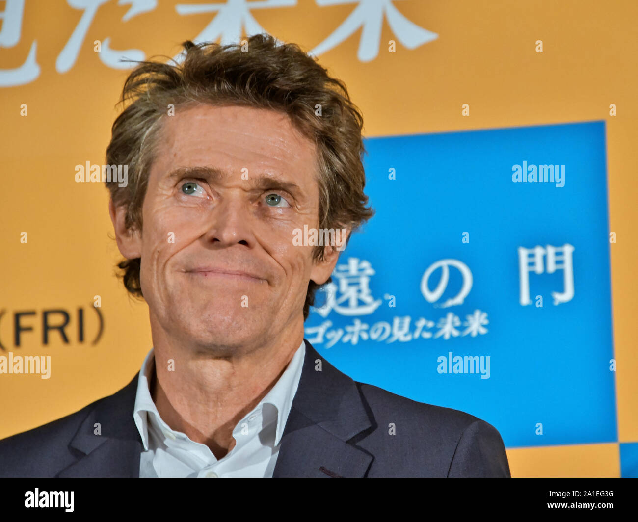 Tokyo, Giappone. 26 Sep, 2019. Attore Willem Dafoe assiste il Giappone premiere per il film "All'eternità's gate' a Tokyo in Giappone il Giovedì 26 Settembre, 2019. Foto di Keizo Mori/UPI Credito: UPI/Alamy Live News Foto Stock