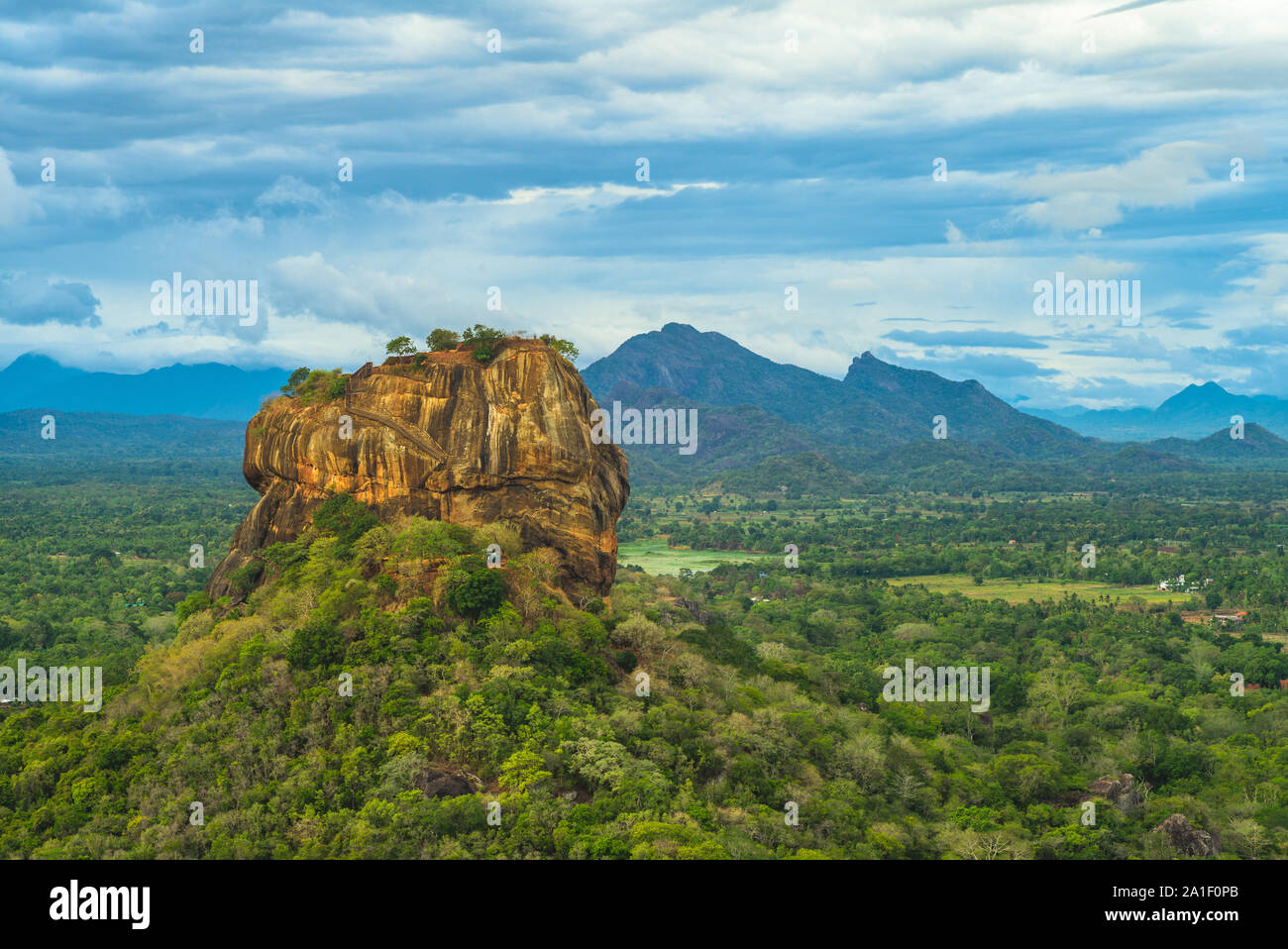 Sigiriya, Lion Rock, antica fortezza in sri lanka Foto Stock