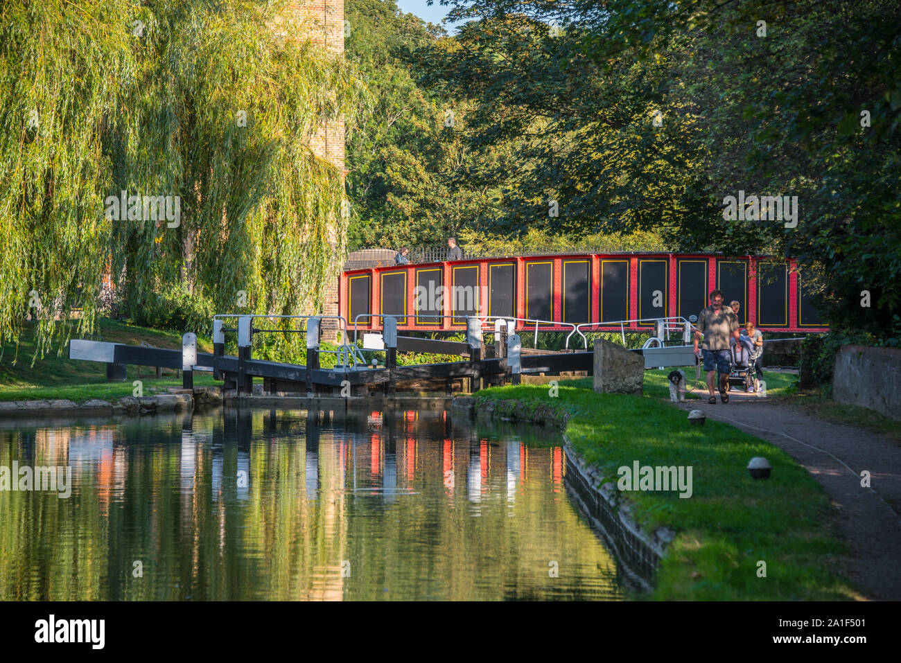 Berkhamsted serratura e bridge Foto Stock