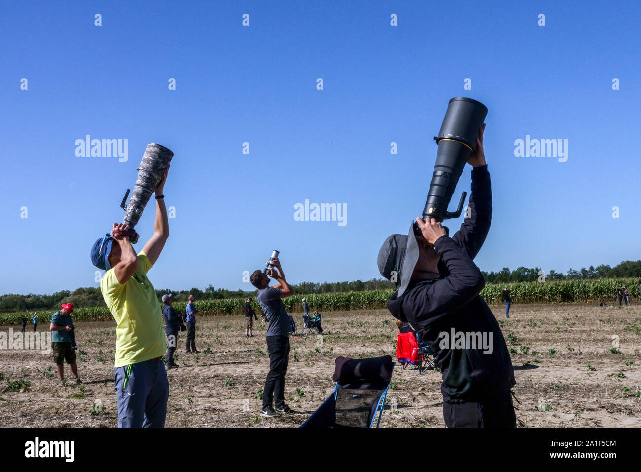 Aerei che scattano foto fotografi Airshow Foto Stock