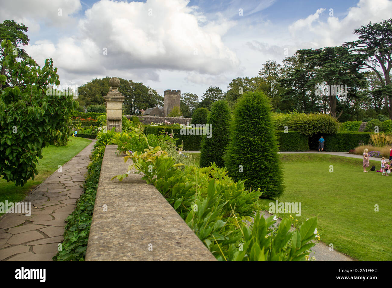 Un bellissimo parco nella città di Cardiff, Galles. Foto Stock