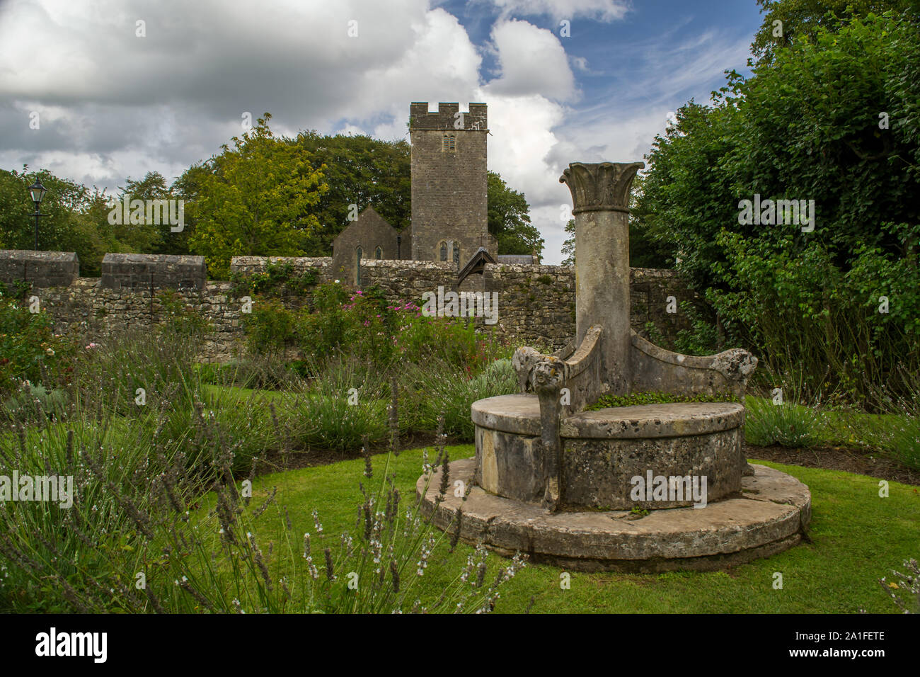 Un bellissimo parco nella città di Cardiff, Galles. Foto Stock