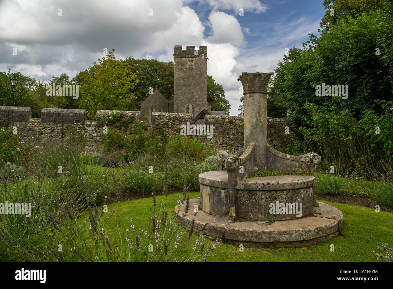 Un bellissimo parco nella città di Cardiff, Galles. Foto Stock