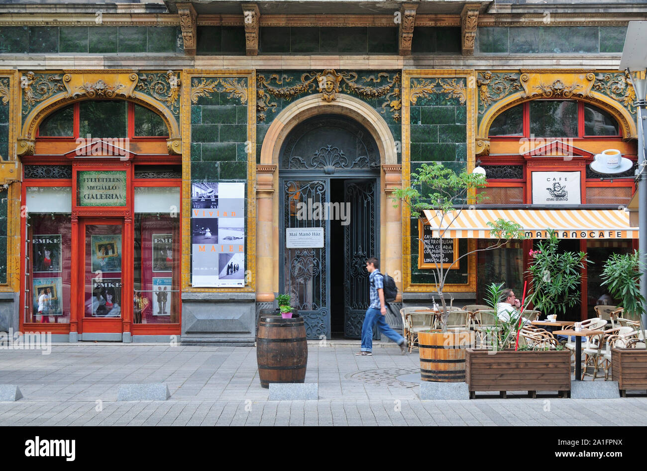 Mai Mano House (AMI Médano Haz), la Casa dei Fotografi Ungheresi. Budapest, Ungheria Foto Stock