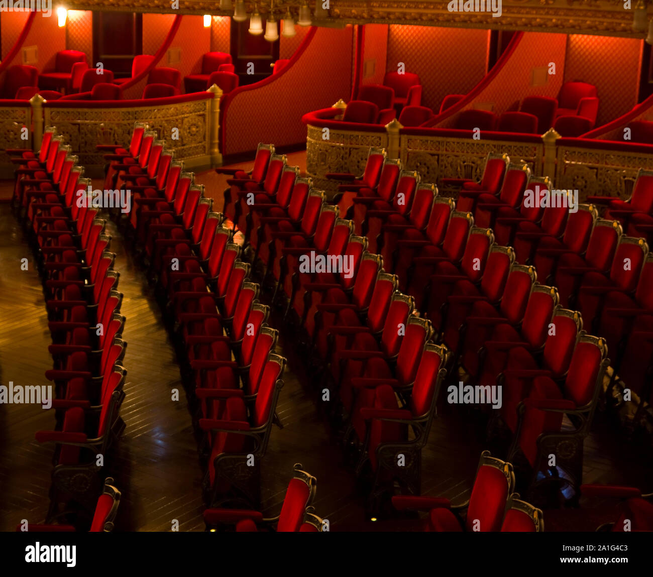Posizioni del Teatro Liceu di Barcellona, in Catalogna, Spagna. Foto Stock