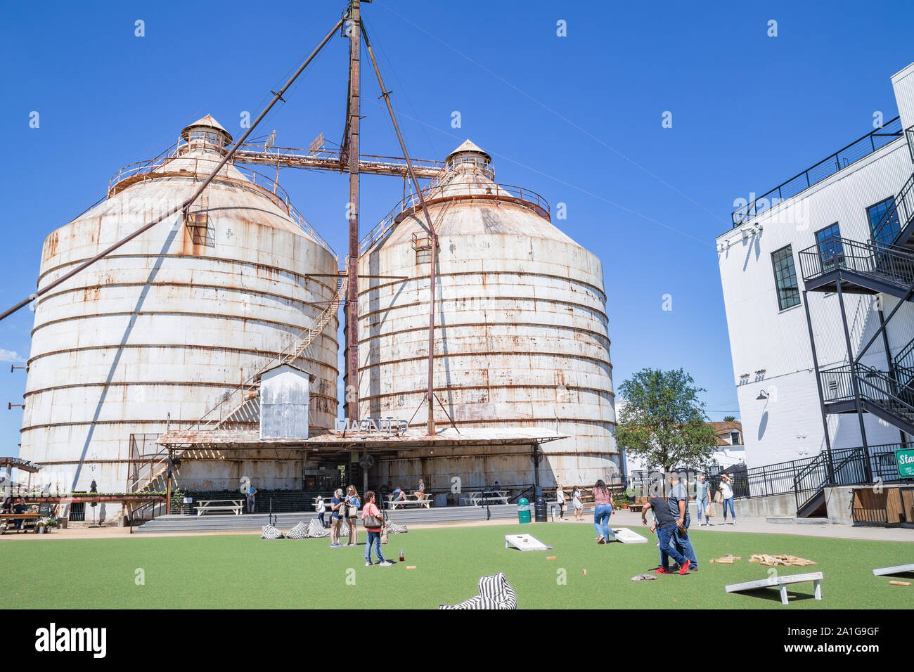 Aziende agricole di Magnolia è un home prodotti negozio e panificio a Waco, Texas creato da Chip e Joanna Gaines, popolare della televisione DIY ospita Foto Stock