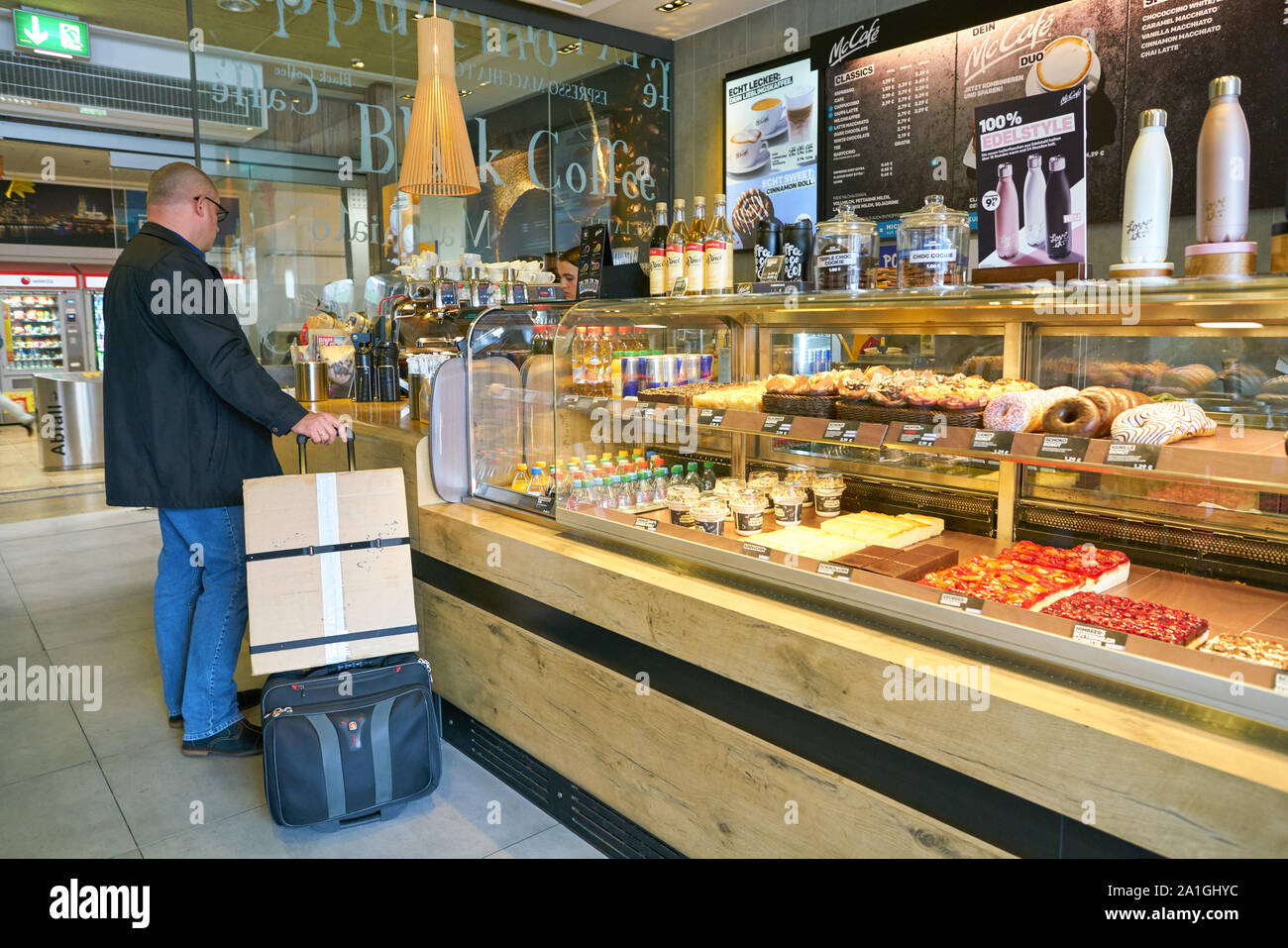 Colonia, Germania - circa ottobre, 2018: area vendite a McCafe a Colonia. Foto Stock