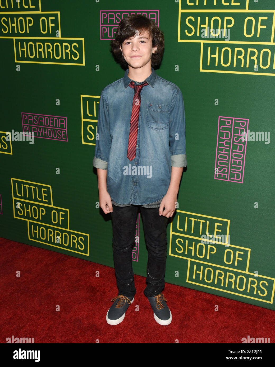 Settembre 25, 2019, Pasadena, California, Stati Uniti d'America: Zackary Arthur assiste Pasadena Playhouse di apertura della notte Red Carpet per ''Little Shop of Horrors' (credito Immagine: © Billy Bennight/ZUMA filo) Foto Stock